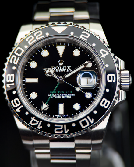 2015 Rolex GMT-Master II 40MM Black Dial Oyster Bracelet (116710LN)