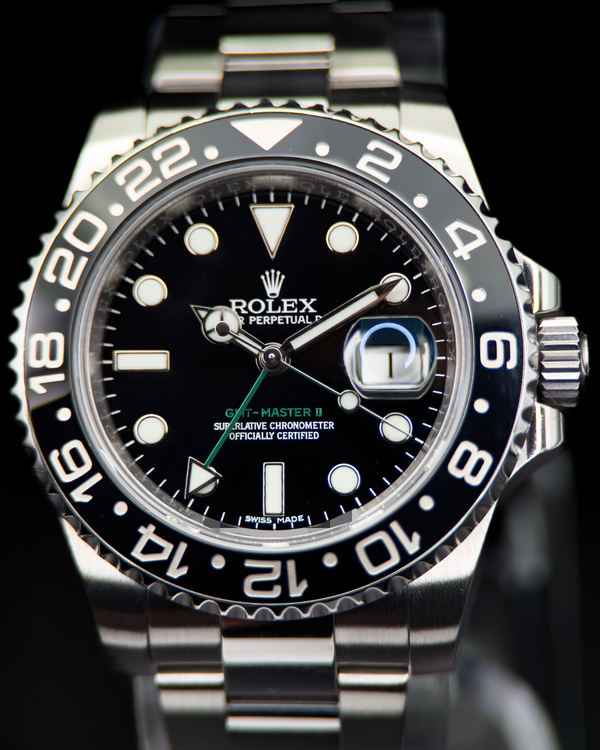 2015 Rolex GMT-Master II 40MM Black Dial Oyster Bracelet (116710LN)