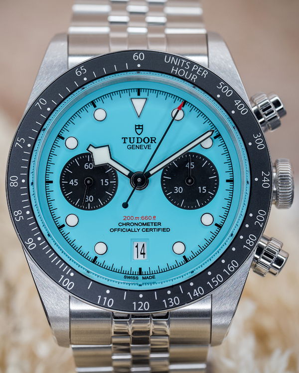 2025 Tudor Black Bay Chrono "Flamingo" 41MM Turquoise Dial Steel Bracelet (79360N)