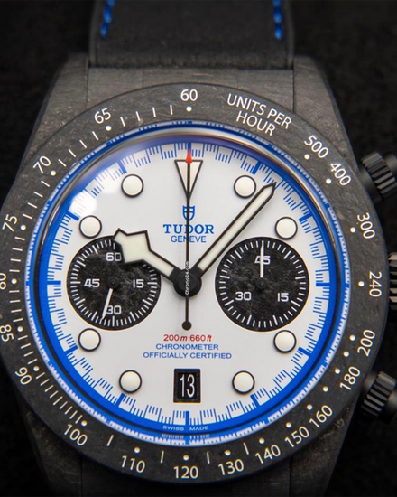 2025 Tudor Black Bay Chrono "Carbon 25" L.E. 42MM White Dial Rubber Strap (79377KN)