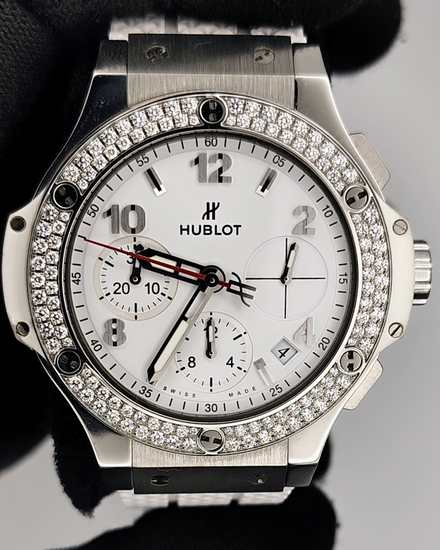 Hublot Big Bang "St. Moritz" 44MM White Dial Rubber Strap (301.SE.030.RW.114)