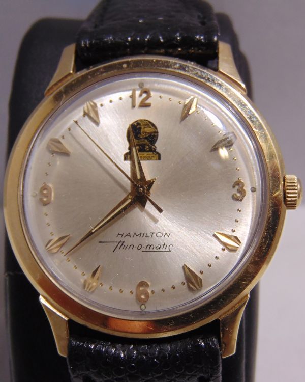 Hamilton Thin-O-Matic 34MM Silver Dial Aftermarket Leather Strap (628)