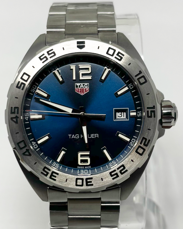 2022 Tag Heuer Formula 1 41MM Quartz Blue Dial Steel Bracelet (WAZ1118.BA0875)