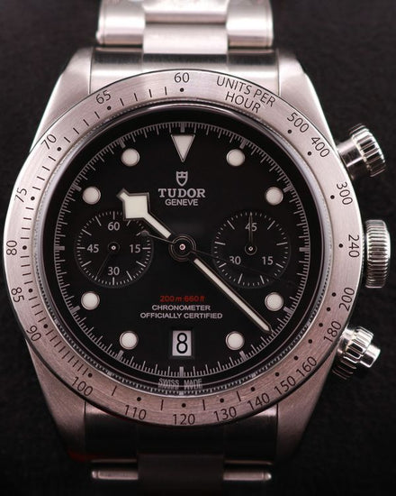 2019 Tudor Black Bay Chrono 41MM Black Dial Steel Bracelet (79350)