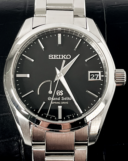 No Reserve - 2014 Grand Seiko Spring Drive 40MM Black Dial Steel Bracelet (SBGA085)