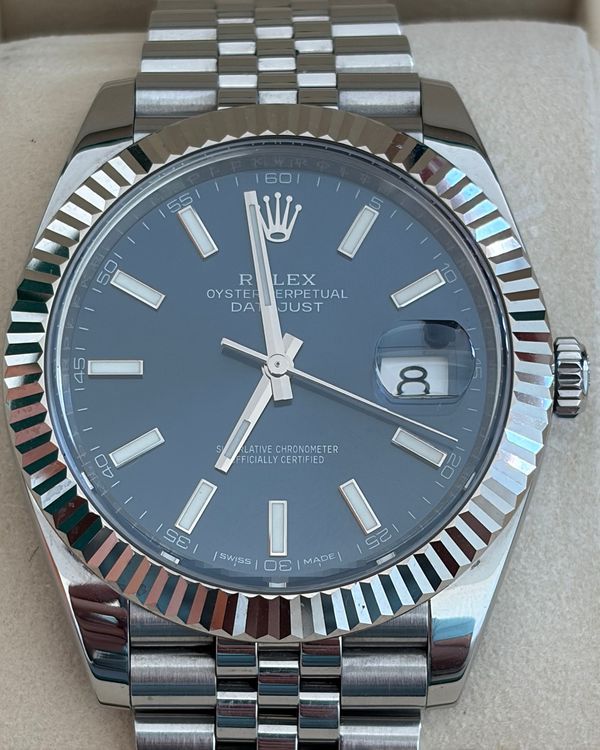 2019 Rolex Datejust 41MM Blue Dial Jubilee Bracelet (126334)