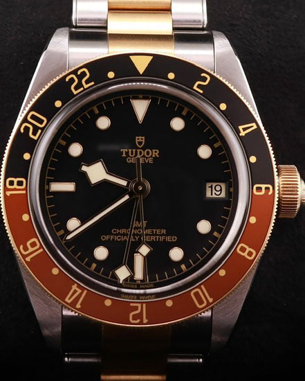2022 Tudor Black Bay S&G GMT "Rootbeer" 41MM Black Dial Two-Tone Bracelet (79833MN)