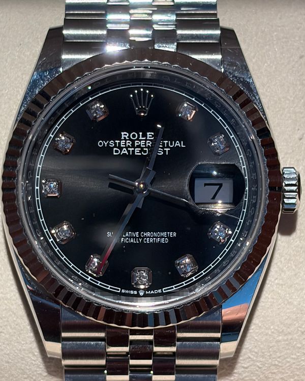 Rolex Datejust 36MM Black Dial Jubilee Bracelet (126234)