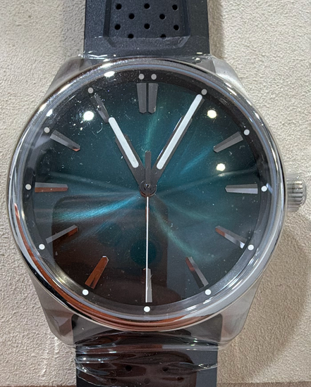 2025 H. Moser & Cie. Pioneer 42.8MM Blue Dial Rubber Strap (3200-1214)
