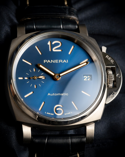 2022 Panerai Luminor Due 38MM Blue Dial Leather Strap (PAM00926)