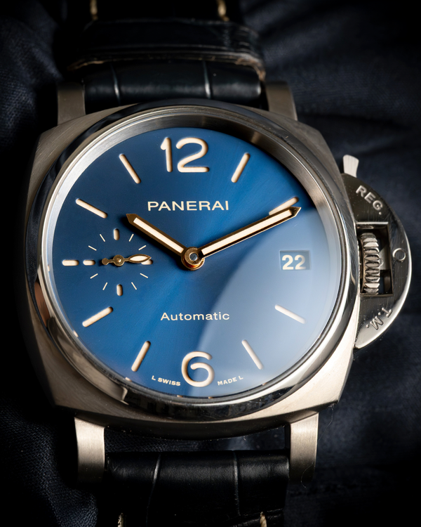 2022 Panerai Luminor Due 38MM Blue Dial Leather Strap (PAM00926)