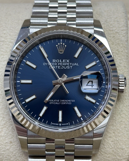 Rolex Datejust 36MM Blue Dial Jubilee Bracelet (126234)