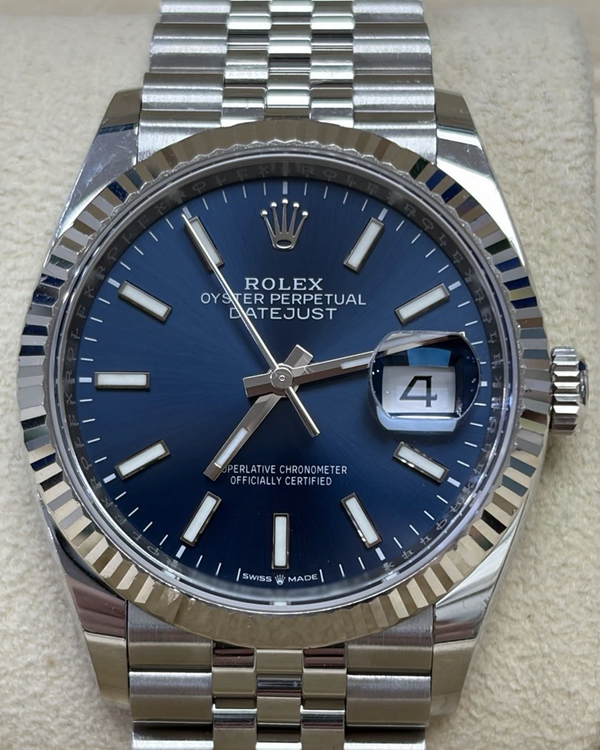 Rolex Datejust 36MM Blue Dial Jubilee Bracelet (126234)