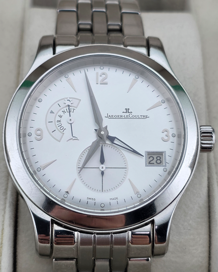 2005 Jaeger-LeCoultre Master Hometime 40MM Silver Dial Steel Bracelet (147.8.05.S)