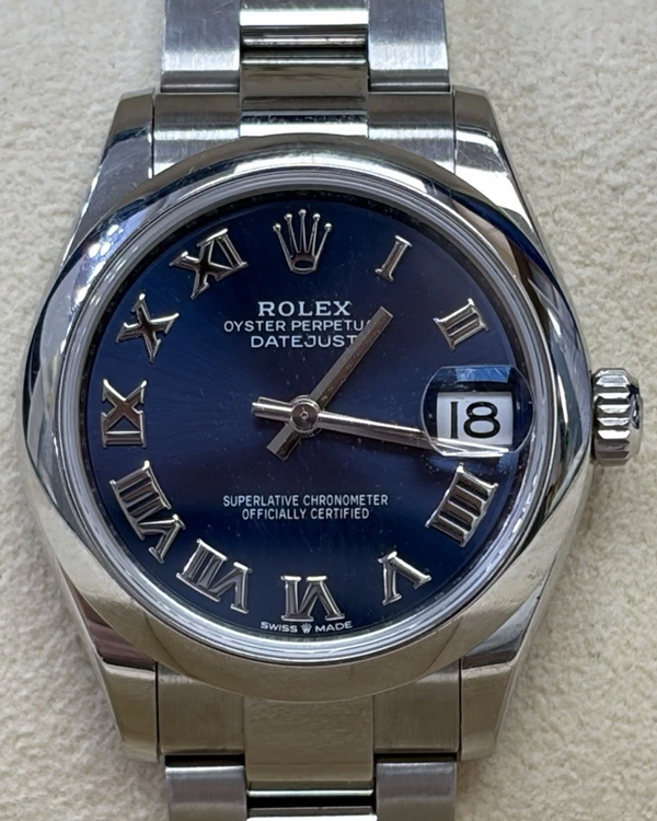 2022 Rolex Datejust 31MM Blue Dial Oyster Bracelet (278240)