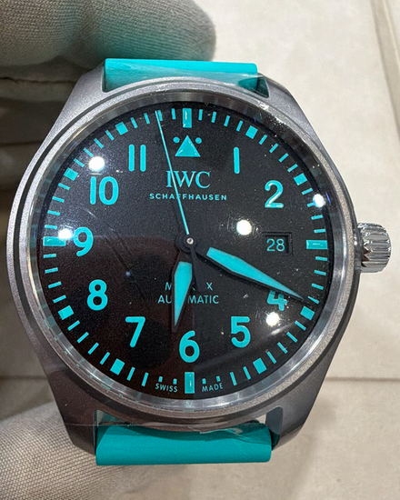 2025 IWC Schaffhausen Pilot Mark XX "Mercedes-AMG Petronas F1" 40MM Black Dial Rubber Strap (IW328210)