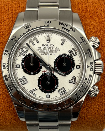 2018 Rolex Cosmograph Daytona "Panda" 40MM White Dial White Gold Oyster Bracelet (116509)