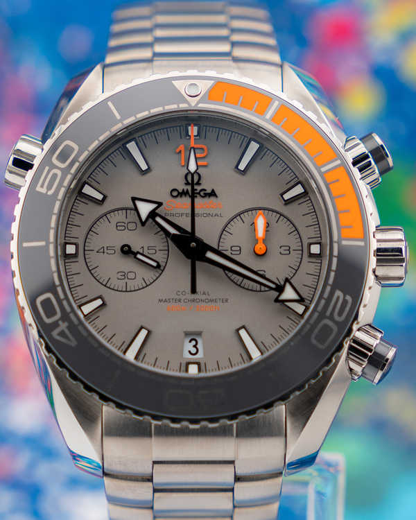 2024 Omega Seamaster Planet Ocean 600M 45.5MM Grey Dial Titanium Bracelet (215.90.46.51.99.001)