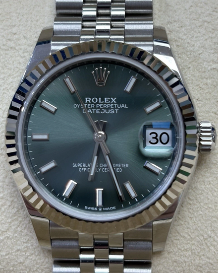 2021 Rolex Datejust 31MM Green Dial Jubilee Bracelet (278274)