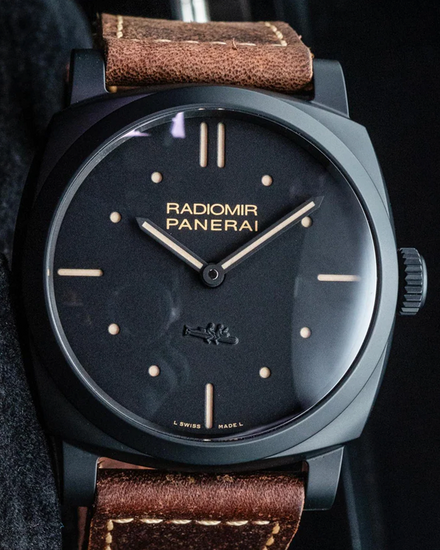 2016 Panerai Radiomir 1940 3 Days 48MM Black Dial Leather Strap (PAM00577)