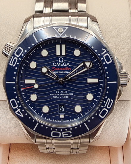 2022 Omega Seamaster Diver 300M 42MM Blue Dial Steel Bracelet (210.30.42.20.03.001)