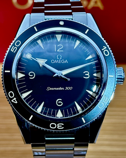 2021 Omega Seamaster 300 41MM Black Dial Steel Bracelet (234.30.41.21.01.001)