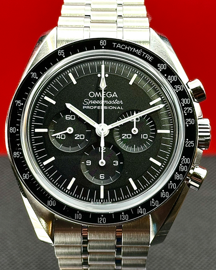 2022 Omega Speedmaster Professional Moonwatch 42MM Black Dial Steel Bracelet (310.30.42.50.01.002)