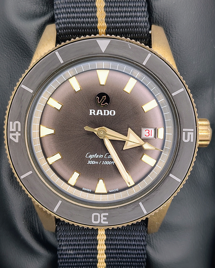 2024 Rado Captain Cook Bronze 42MM Brown Dial Textile Strap (R32504307)
