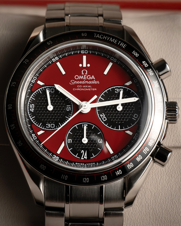 2022 Omega Speedmaster Racing 40MM Red Dial Steel Bracelet (326.30.40.50.11.001)