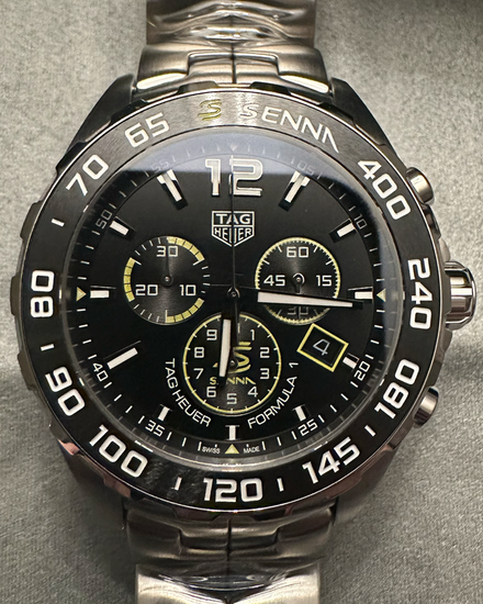 Tag Heuer Formula 1 "Senna" S.E. 43MM Quartz Black Dial Steel Bracelet (CAZ101AF.BA0637)
