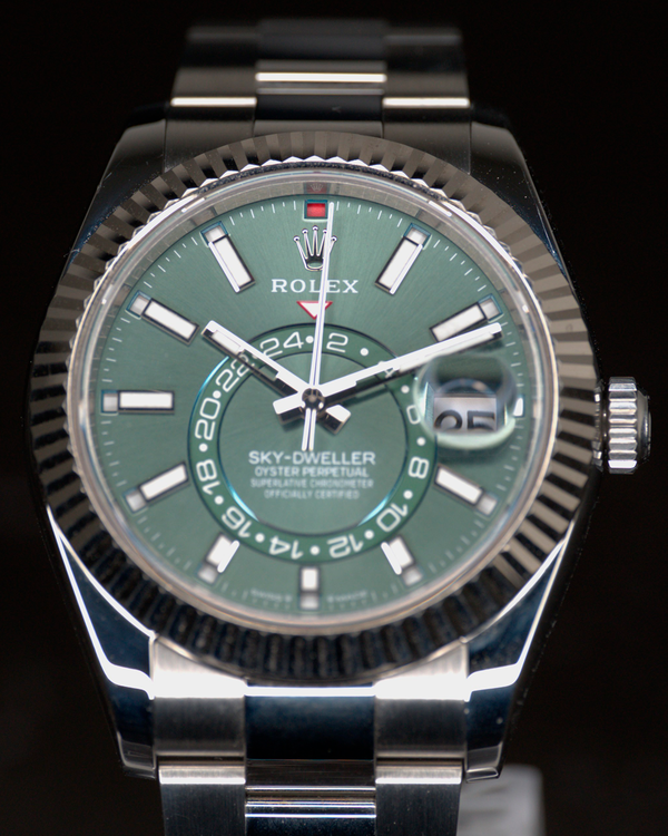 2024 Rolex Sky-Dweller 42MM Green Dial Oyster Bracelet (336934)