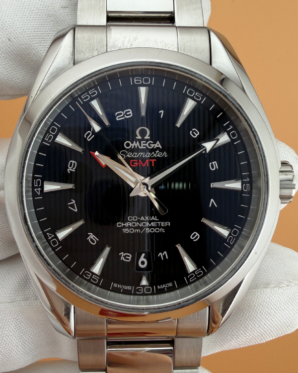 2019 Omega Seamaster Aqua Terra GMT 150M Black Dial Steel Bracelet (231.10.43.22.01.001)