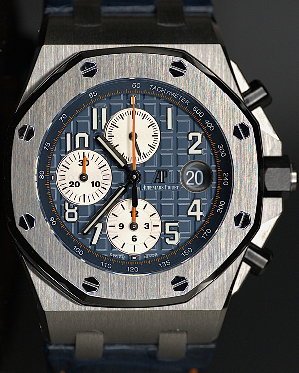 2018 Audemars Piguet Royal Oak Offshore 42MM Blue Dial Leather Strap (26470ST.OO.A027CA.01)
