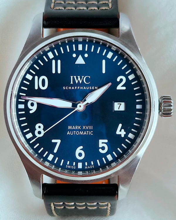 SR 2020 IWC Schaffhausen Pilot Mark XVIII "Le Petit Prince" 40MM Blue Dial Leather Strap (IW327010)