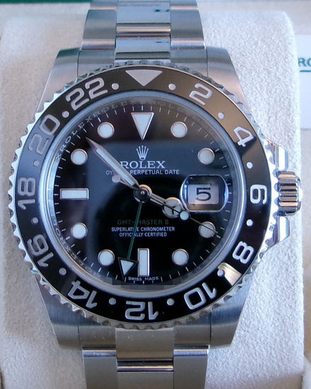 2016 Rolex GMT-Master II 40MM Black Dial Oyster Bracelet (116710LN)