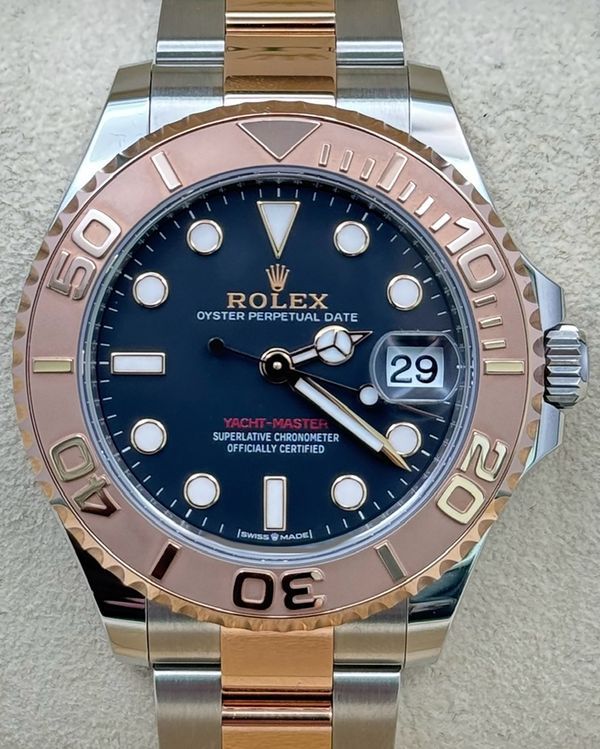 2025 Rolex Yacht-Master 37MM Black Dial Two-Tone Oyster Bracelet (268621)