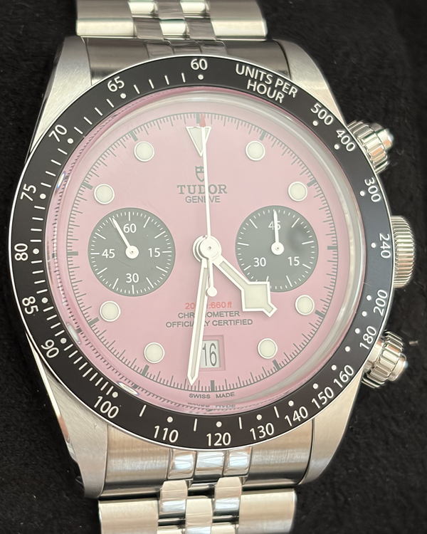 2025 Tudor Black Bay Chrono "Flamingo" 41MM Pink Dial Steel Bracelet (79360N-0019)