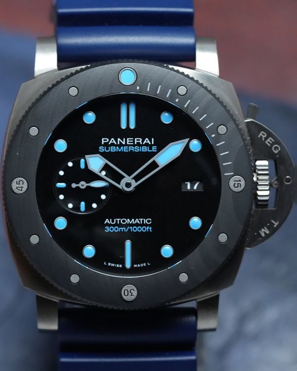 2025 Panerai Submersible BMG-Tech 47MM Black Dial Rubber Strap (PAM02799)