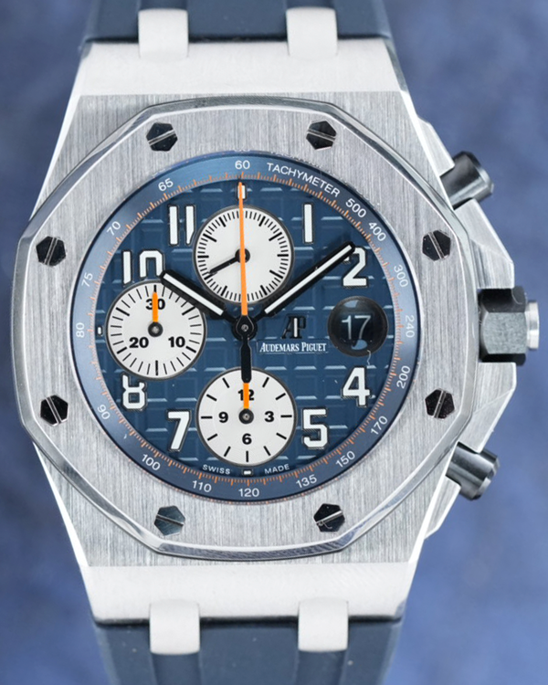 2017 Audemars Piguet Royal Oak Offshore Chrono 42MM Blue Dial Rubber Strap (26470ST.OO.A027CA.01)
