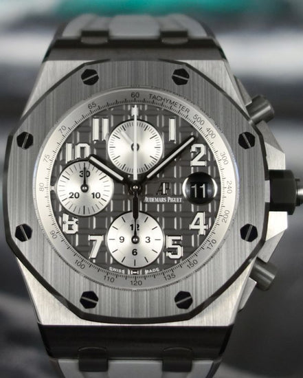 2020 Audemars Piguet Royal Oak Offshore Chronograph "Ghost" 42MM Grey Dial Rubber Strap (26470IO.OO.A006CA.01)