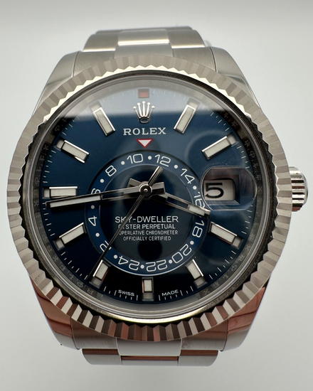 2022 Rolex Sky-Dweller 42MM Blue Dial Oyster Bracelet (326934)