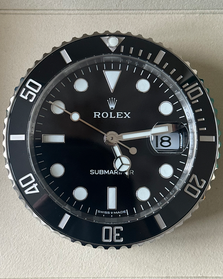 2025 Rolex Submariner Date Desk Clock 80MM Quartz Black Dial (909010LN)