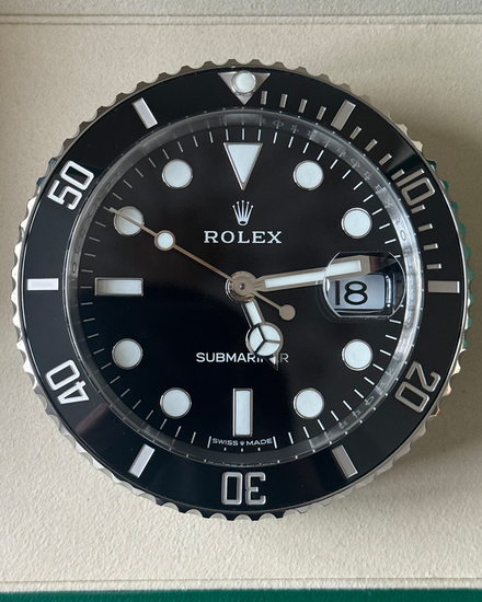 2025 Rolex Submariner Date Desk Clock 80MM Quartz Black Dial (909010LN)