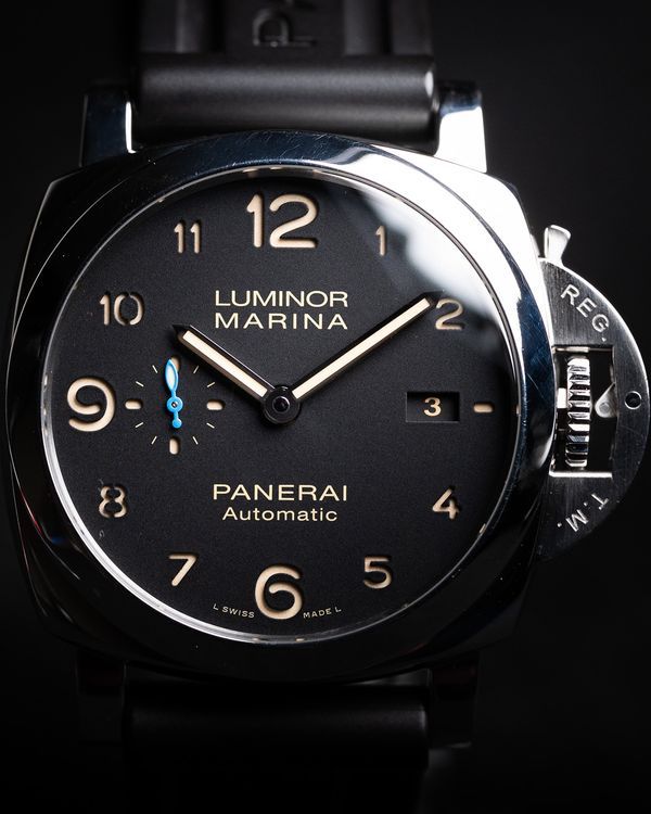 2017 Panerai Luminor Marina 1950 3 Days 44MM Black Dial Rubber Strap (PAM01359)