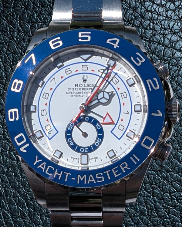 2023 Rolex Yacht-Master II 44MM White Dial Oyster Bracelet (116680)