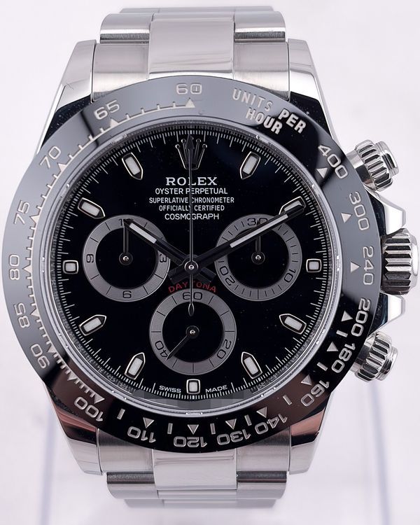 2023 Rolex Cosmograph Daytona 40MM Black Dial Oyster Bracelet (116500LN)