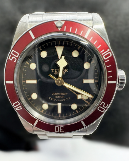 Tudor Black Bay Heritage "Smiley" 41MM Black Dial Steel Bracelet (79220R)
