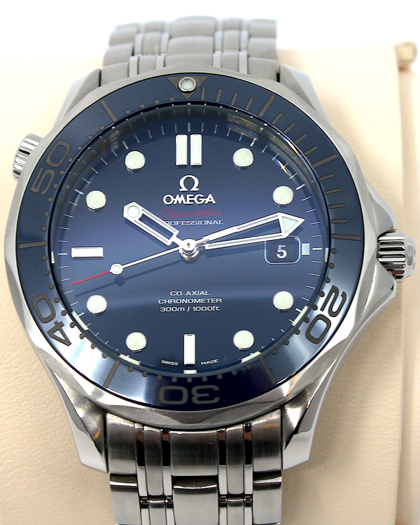 No Reserve - 2022 Omega Seamaster Diver 300M Blue Dial Steel Bracelet (212.30.41.20.03.001)