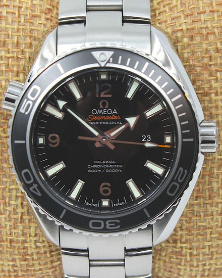 No Reserve - 2017 Omega Seamaster Planet Ocean 600M 37.5MM Black Dial Steel Bracelet (232.30.38.20.01.001)