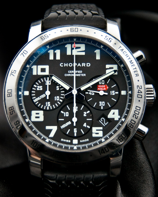 No Reserve - 2006 Chopard Mille Miglia 40MM Black Dial Rubber Strap (8920)